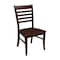International Concepts Set of 2 Cosmo Roma Chairs, Espresso C581-310P - alternate 3